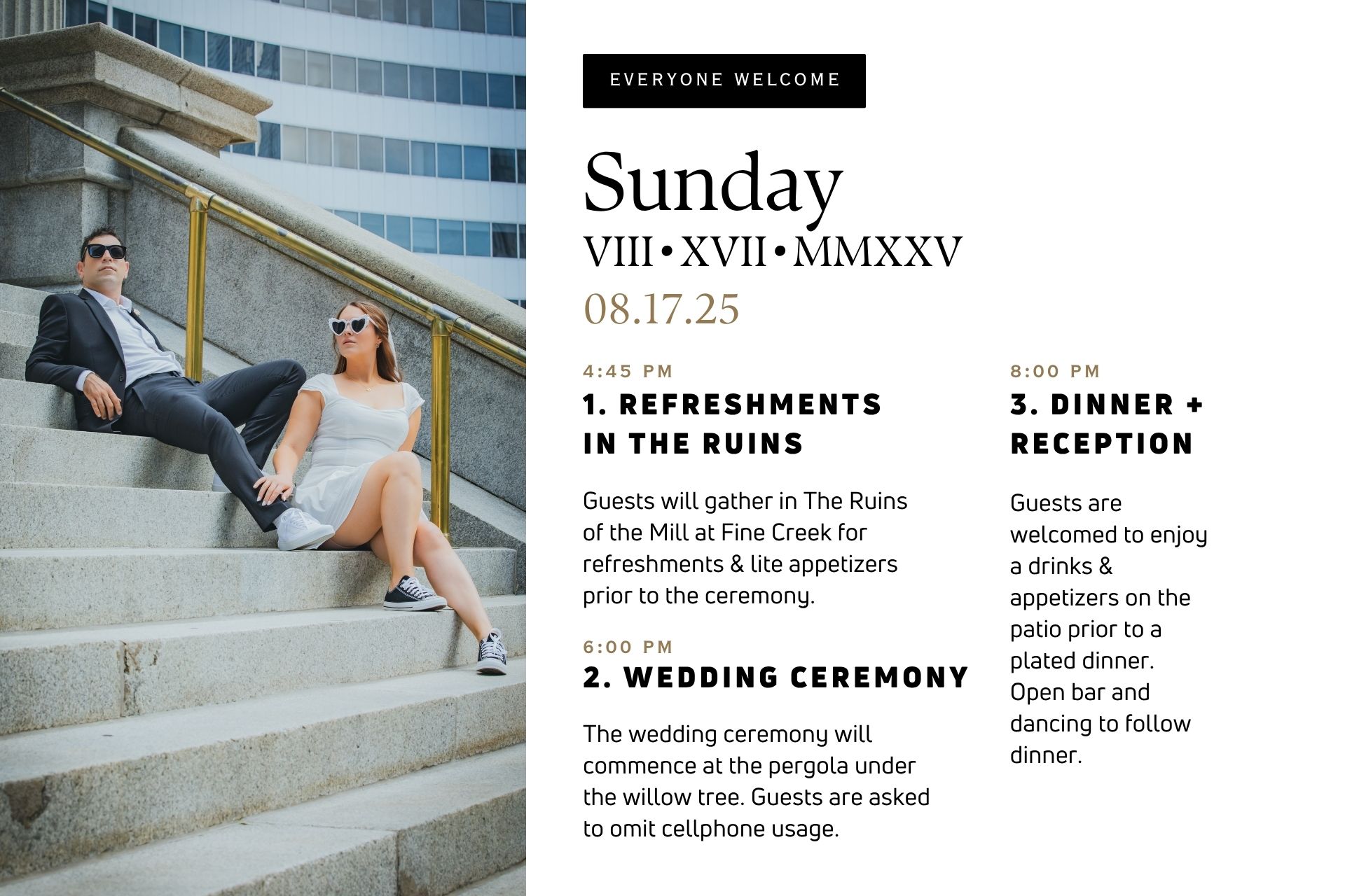 Sunday - Wedding Day
